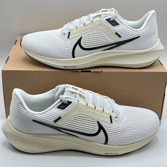 Nike Shoes - Women's Nike Air Zoom Pegasus 40 White Coconut Milk Sail Black Running Size 11